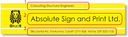 absolute sign and print istructe siteboard image