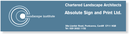 absolute sign and print landscape-institute siteboard image