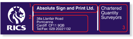 absolute sign and print rics siteboard image