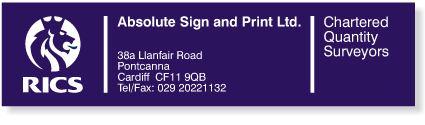 absolute sign and print rics siteboard image
